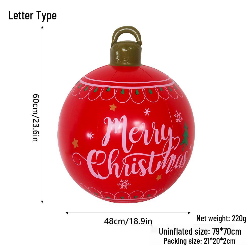 "Remote-Control Inflatable Christmas Lantern Ball for Outdoor Decoration"
