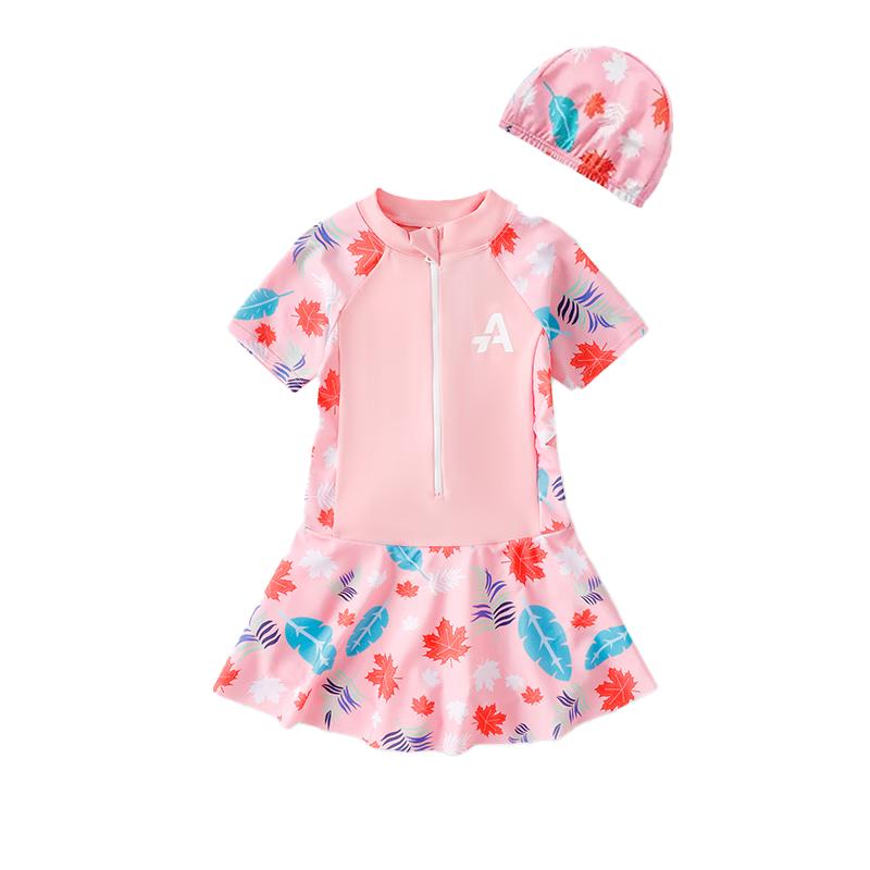 ASK JUNIOR Girls Floral One-Piece Swimsuit 160