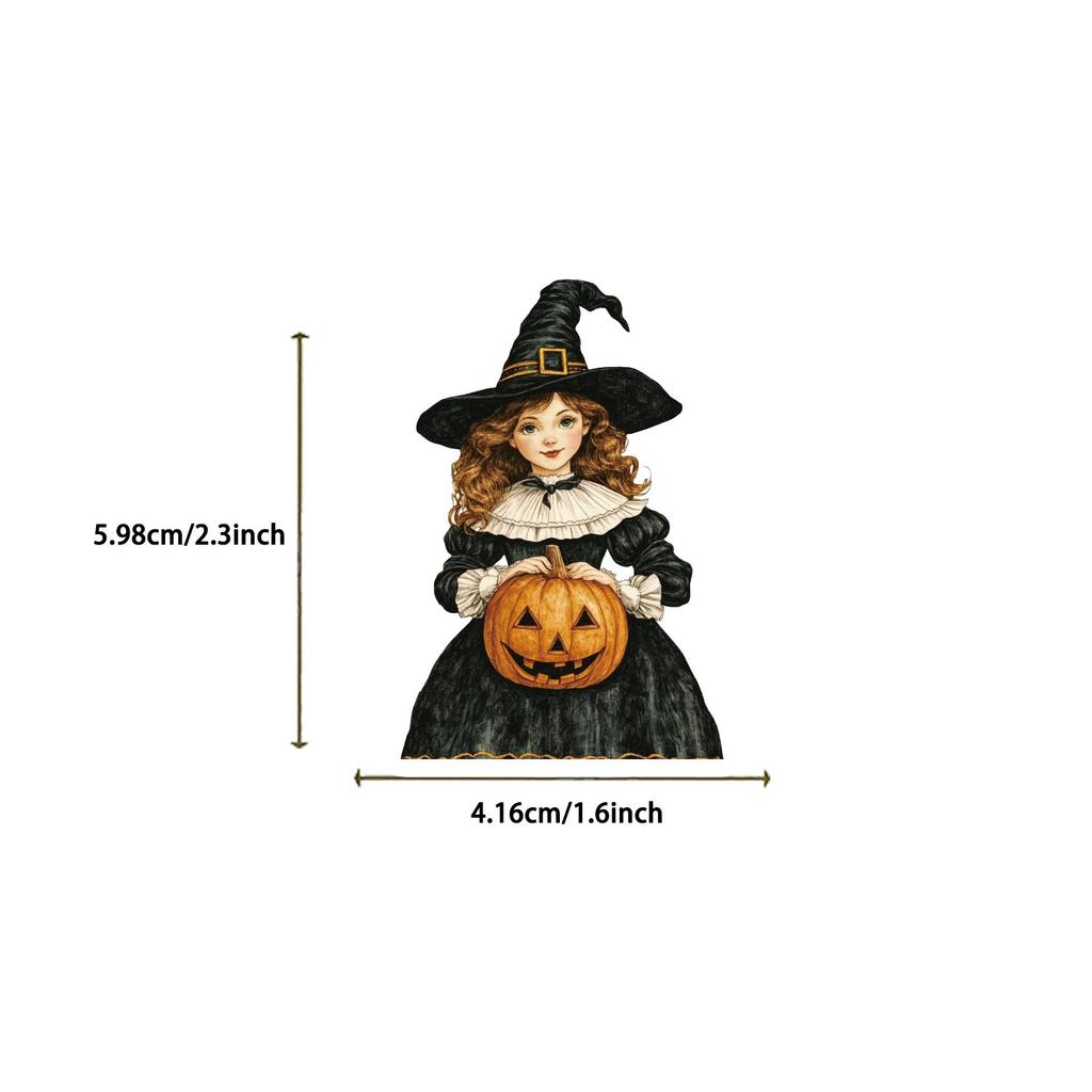 50PCS Halloween Potion Bottle Stickers Holiday-themed Painted Graffiti Mugs Phones Notebooks Luggage Decor Waterproof Stickers