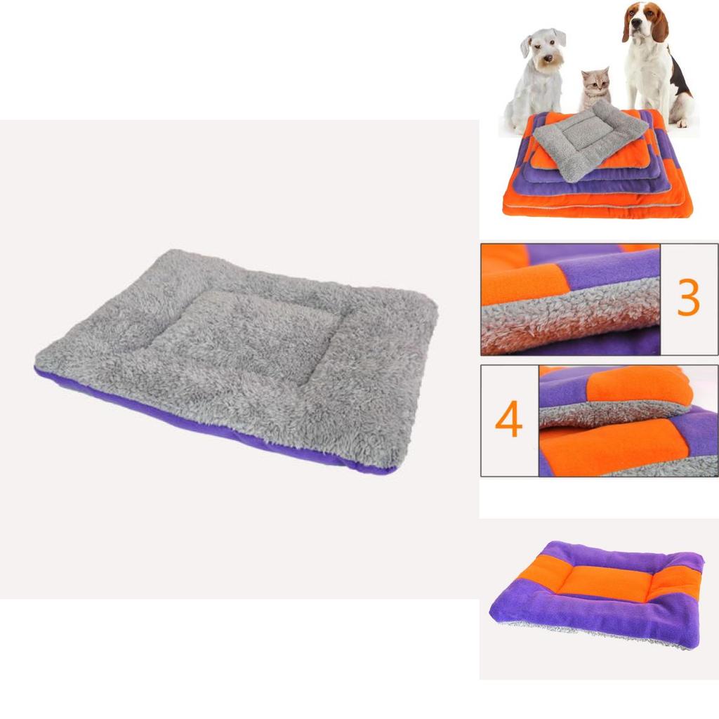 Pet Bedding Mat With Pp Cotton And Flannel For Dogs And Cats Winter Comfort
