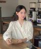 Aejeuipeu Riven Frill Blouse (Ivory)