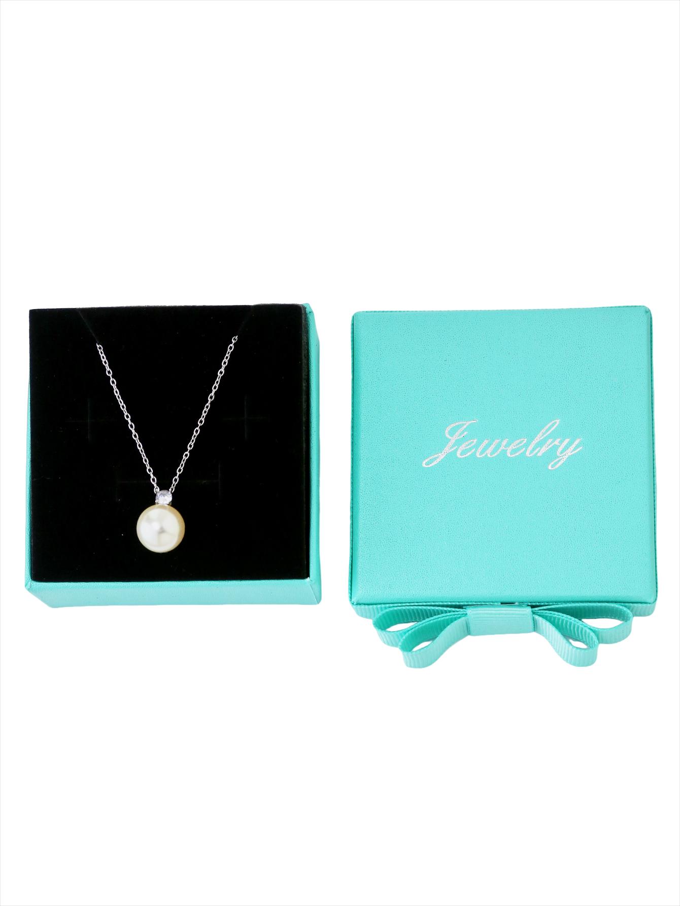 

Elegant Fashion Light Luxury Premium Sense Stainless Steel 18K Gold Plated Zircon Pendant Necklace Women S Gift Box Models