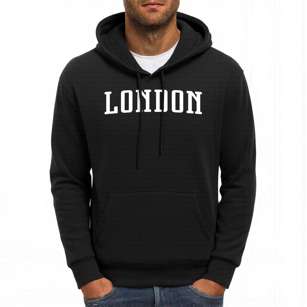 London England Letter Printing Men Hoody Pocket Hip Hop Hoodies Casual Loose Unisex Pullovers Autumn Fleece Man Streetwear