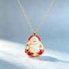 1Pcs Retro Moon Fox Pendant Necklace Thin Cable Chain Elegant Chinese Style Hanfu Accessories Jewelry Gift