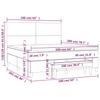 Box Spring Bed with Mattress Cream 160x200 cm Fabric
