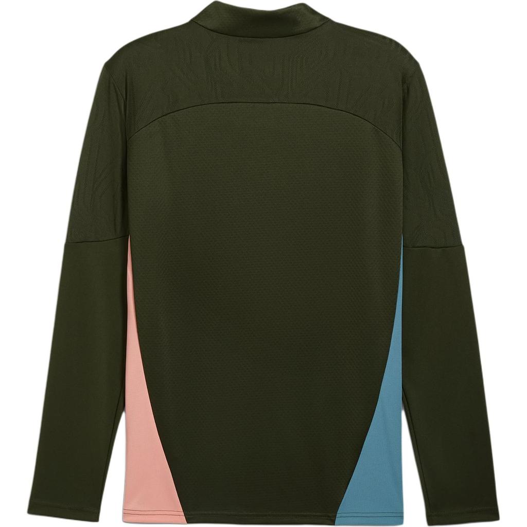Puma Manchester City Quarter Zip FW24 Training Top Fashion Logo Long Sleeve Jacket Men tops Green 777529-13
