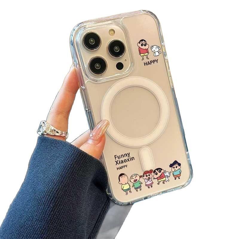 Magsafe Transparent Magnetic Small New 15 for IPhone 16 PROMAX for Apple 13 Phone Case Worker