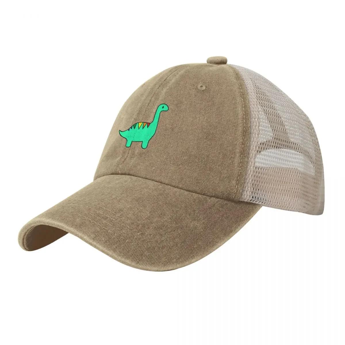 

Rainbow striped dinosaur Cowboy Mesh Baseball Cap Thermal Visor cute Trucker Cap Custom Cap Caps For Men Women s