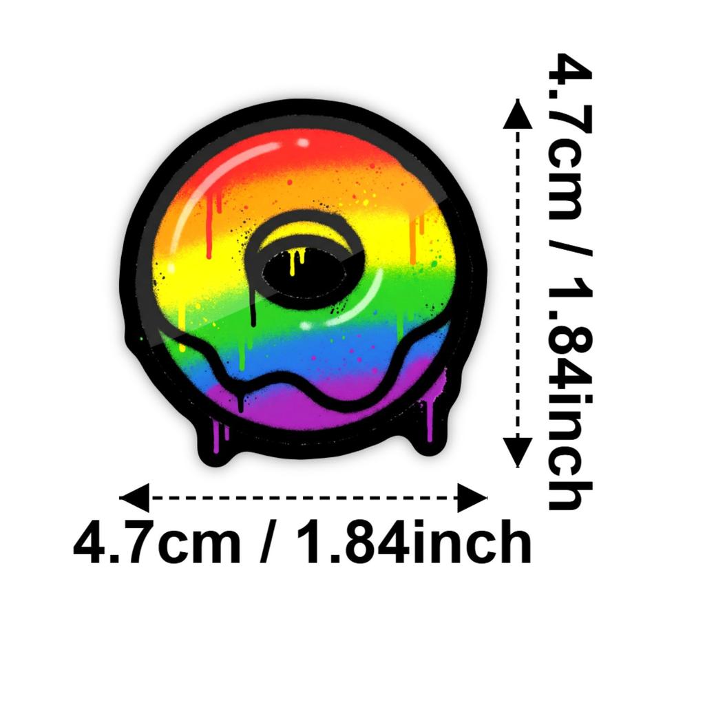 50 New Neon Stickers Car Trunk Mobile Phone Water Cup Decorative Stickers Notebook Handbook Stickers Waterproof