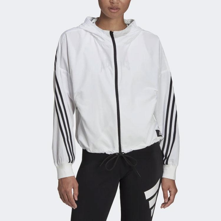 adidas Sportswear Future Icons Women's Woven Windbreaker White Black HE4177