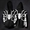 Unisex Casual Loose Fit Long Sleeve Hooded Jacket with Printed Pocket