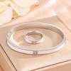 Stainless Steel Bracelet And Ring Set for Women Simple Design Fashionable Jewelry for Parties And Banquets
