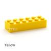 100 pièces 2x6 Points Briques de Construction DIY Figures Épaisses Briques Éducatives Créatives Taille Compatible Avec 2456 Jouets en Plastique pour Enfants