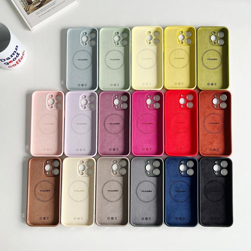 Pentru iPhone 16 15 Pro Max 14 Pro 13 12 11 Huse Culoare Solidă Silicon Lichid Subțire Protecție Obiectiv Moale Mat Rezistent la Șocuri pentru Magsafe Husă Magnetică pentru Telefon