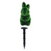 Rabbit Artificial Topiary Ball Easter Bunny Faux Topiary Stake Green Rabbit Artificial Plant with Spike for Easter Porch Indoor Outdoor Decor