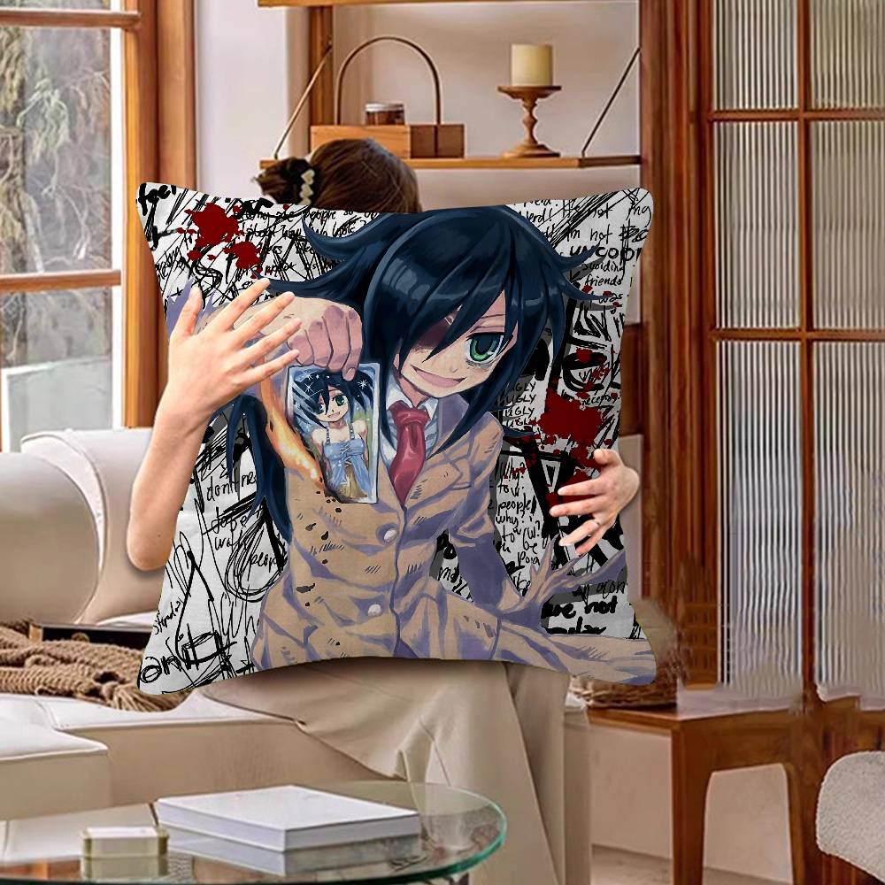 Watamotes KKurokis TTomokos Cushion Cover Pillowcase Upholstery Sofa Throw Pillow Home Decor Pillowcas