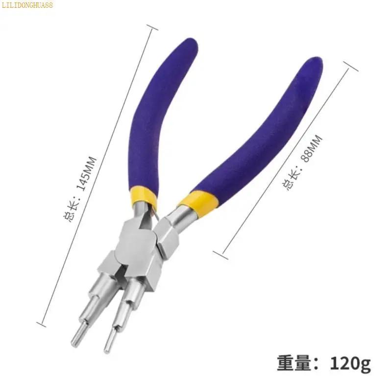K1AE Essential Six Step Craft Pliers for Jewelry Maker Beading Enthusiasts and Wire Wrapping Applications