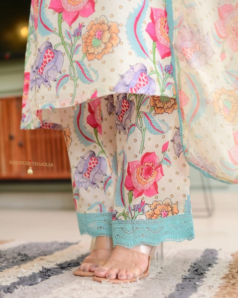 Bollywood Top Tunic Kurta Pant Dupatta Set Indian Women Designer Salwar Suit Kurti Dress