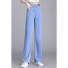Narrow Version Straight Jeans Women's New Summer Thin High Waist Mopping Long Pants Popular Thin Wide Leg Pants