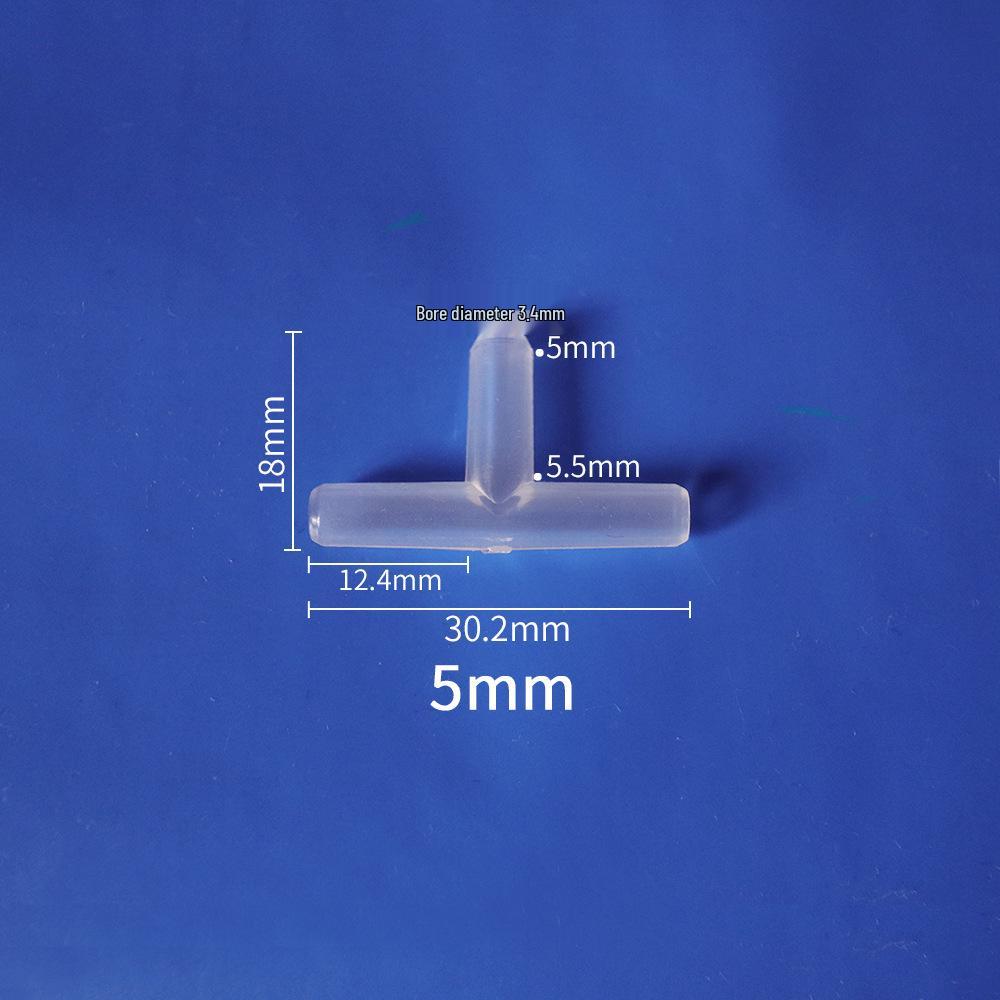 Multi-Specialized T-Shaped Plastic Hose Connector with Equal Diameter in Various Sizes