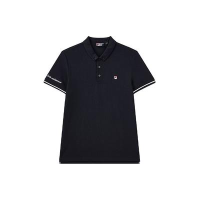 Embroidered Logo Casual Sports Polo Shirt Men Tops Ultramarine-Blue F51M128114F-NV
