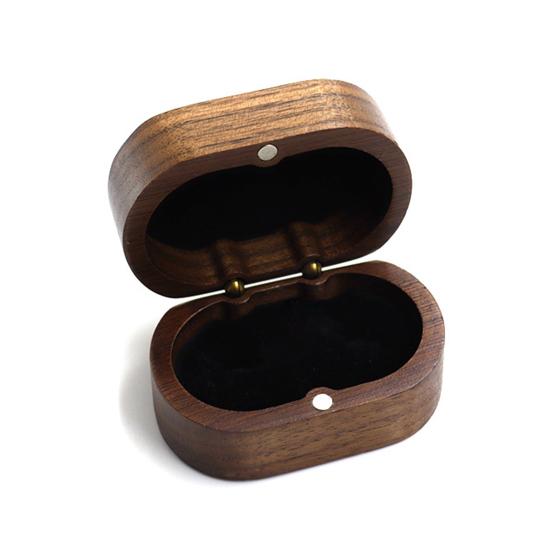 Ohrring-Box, glatte Oberfläche, leichte Aufbewahrungsbox für Eheringe, Heimbedarf