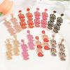 MAMA Letter Diamond Earrings Fashion Creative Festival Rice Bead Earrings Daily Versatile Earrings Women