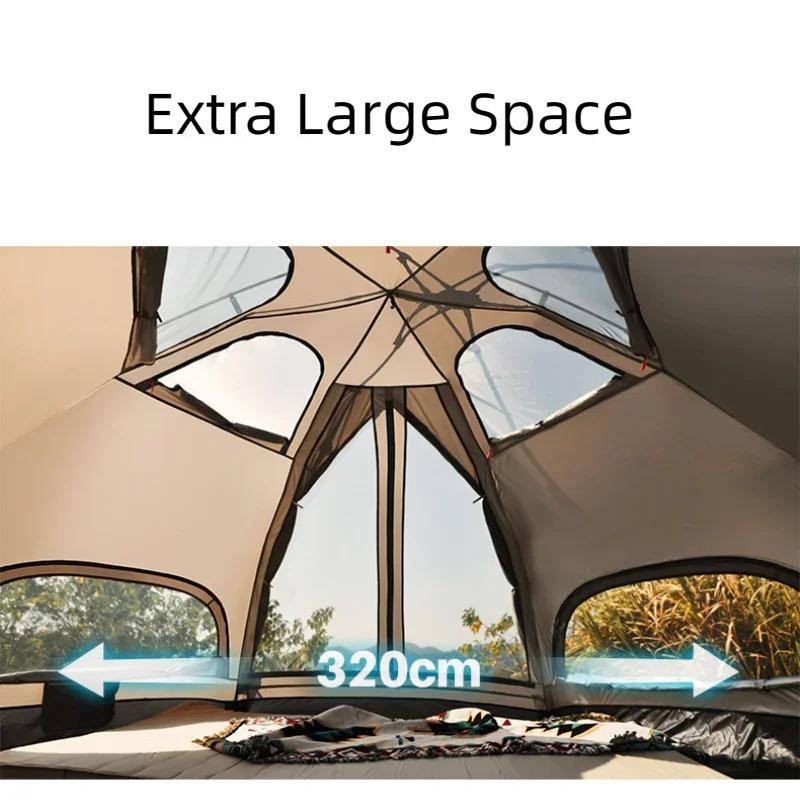 Mushroom Tent Outdoor Picnic Camping Ultra Lightweight and Portable Campsite Tent 5-8 Person Park Picnic Tent