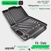 11th Gen Honda Civic Carbon Fiber Floor Mats - Decorative & Protective TPE Carpet.