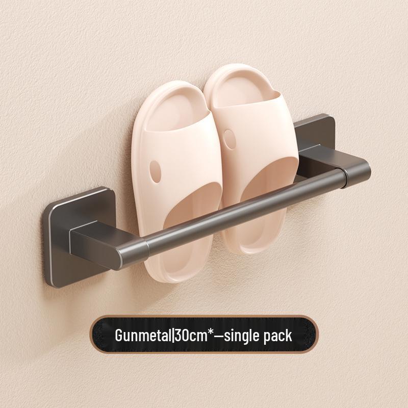 Wall-Mounted Drainable Bathroom Slipper Rack