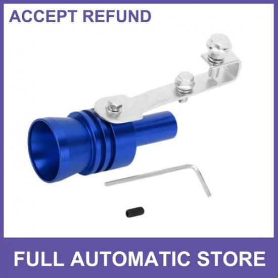 1 Set Turbo Sound Exhaust Muffler Pipe Whistle Tailpipe XL Aluminum Universal