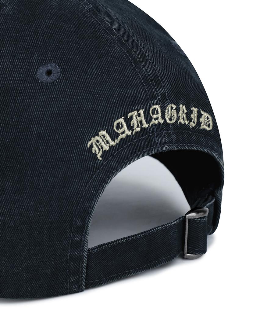 MAHAGRID Vintage Washed M Ball Cap Navy(Mg2Gsmab35A)