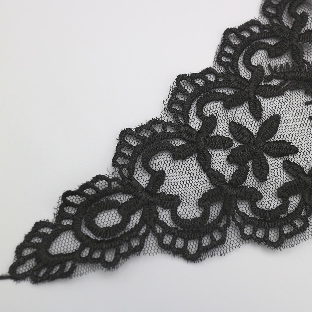 Water-Soluble Mesh Embroidery Milk Silk Flower, Hollow Bottoming Shirt, Back Set, Clothing Accessories, Triangular Accessories