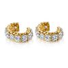 Gold Filled Silver Color Hoop Earrings For Women Stud Earring Zircon Piercing Drop Earings Personalized Jewelry Wholesale