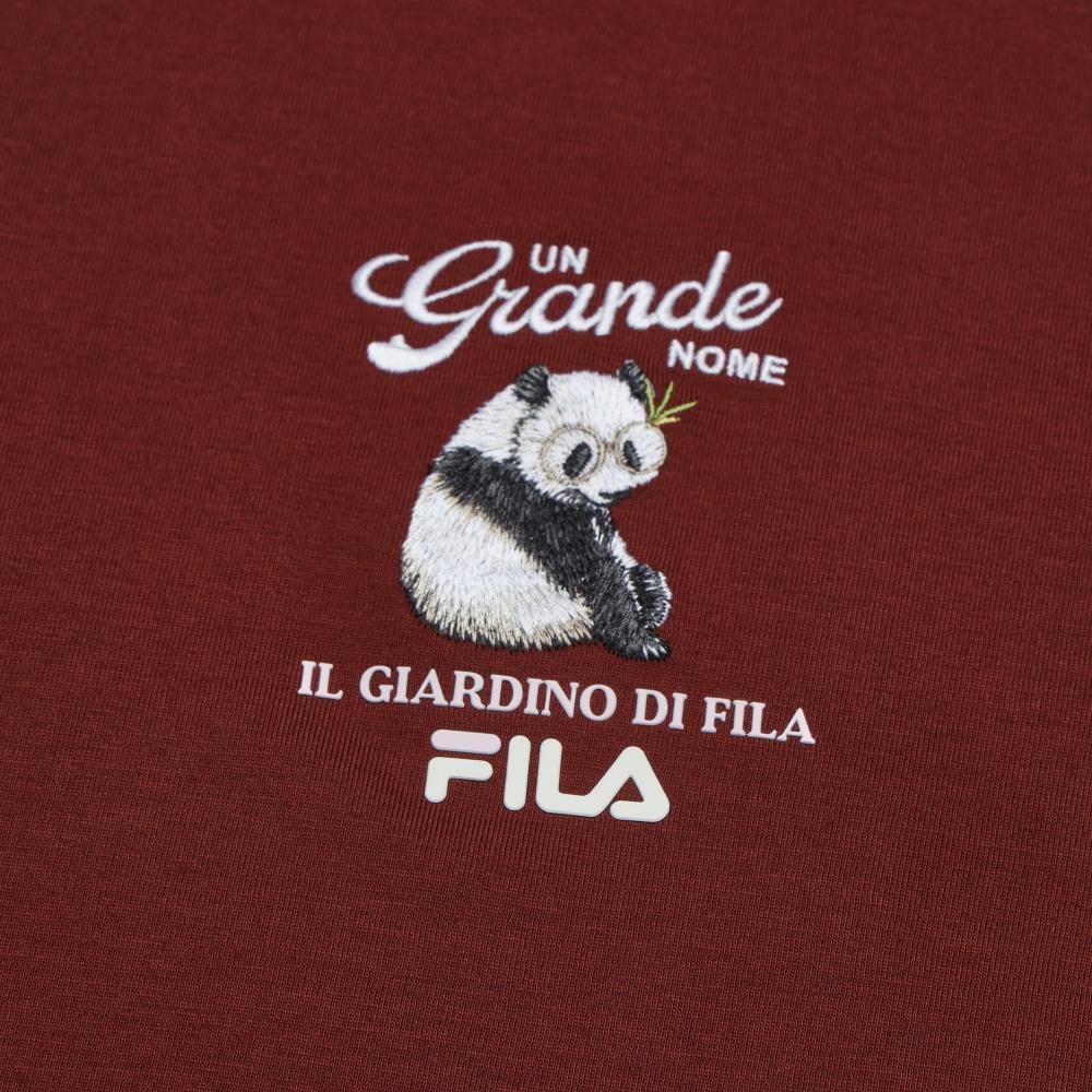 New FILA HERITAGE T Shirt Women's Terracotta Red Brown F11W538113FBN