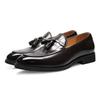 Big Size New Shoes for Men Leather Casual Shoes Fashion Tassels Pointed Toe Loafers Business Leisure Dress Shoes