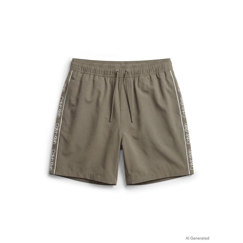 Calvin Klein Mens Logo Swim Shorts