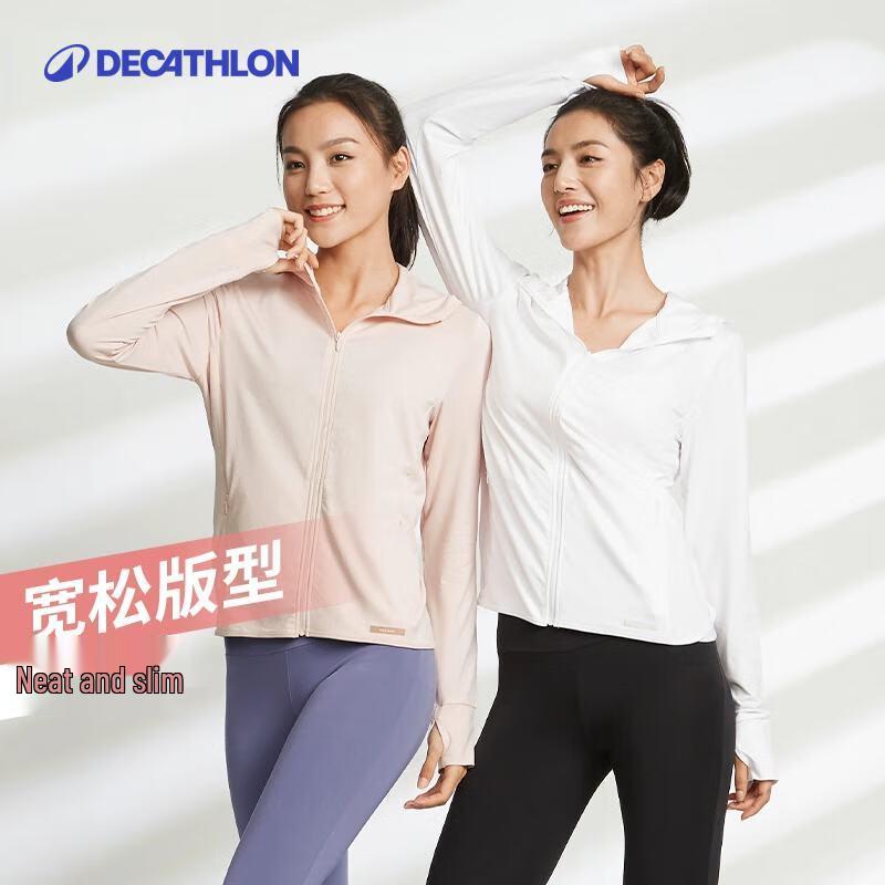 Женская тонкая спортивная куртка Decathlon, прилегающего кроя, с защитой UPF50+ 40
