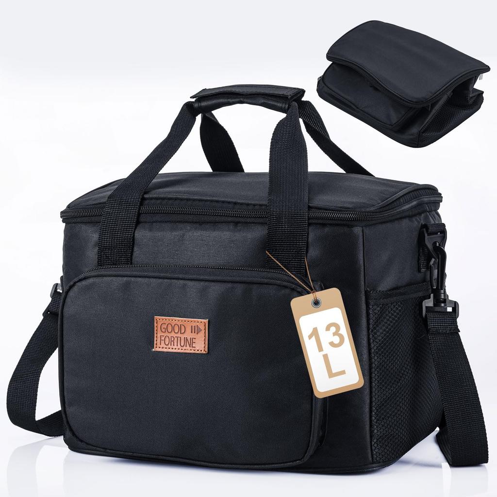 Goture Large Capacity 13L Cooler Box with Keeps Food Cold and Foldable and Can Be Carried by Hand or Over the Perfect for Sports Cherry Blossom