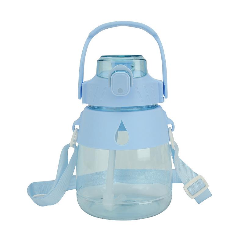 High-value Pot-bellied Cup, Plastic Space Cup, Cute Children's Straw Cup, Large-capacity Water Cup