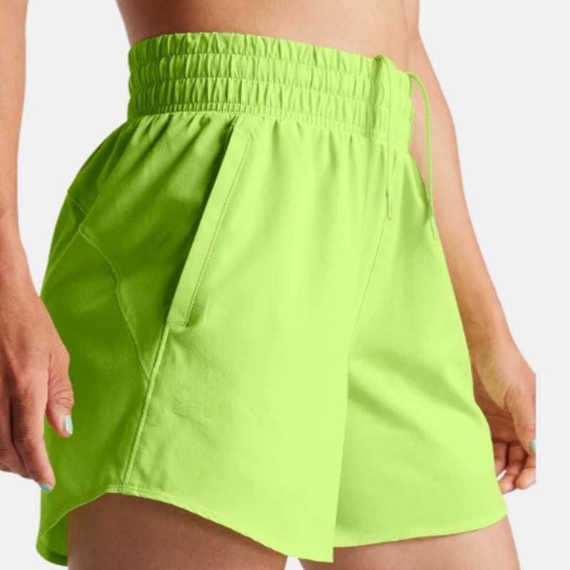Under Armour Flex Solid Color Three-Quarter Casual Shorts Women Shorts Light-Grass-Green 1376933-304