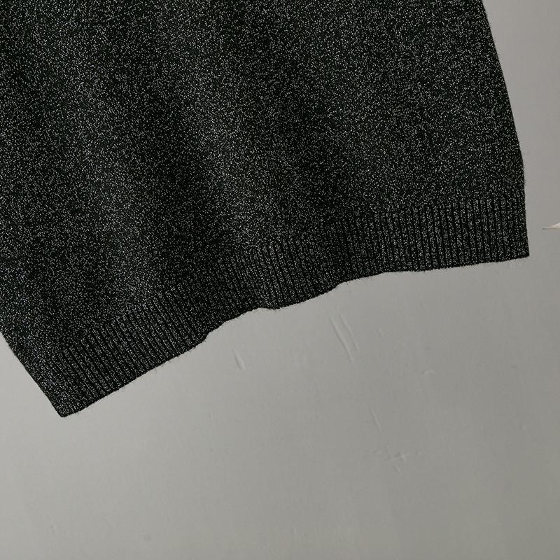 Pletená trička Jednobarevná Kulatý výstřih Krátký rukáv pro ženy Volné pulovrové topy Retro styl Stylové dámské Lesklé ledové hedvábí Šifonové halenky Košile