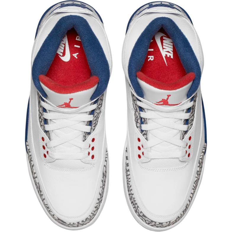 New Jordan Air Jordan 3 Anti Slip Wear Resistant High Top Toddler Shoes White Blue Infant And Toddler 832033-106