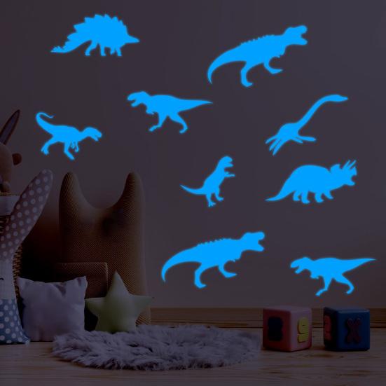 Glowing Wall Stickers Waterproof Self-Adhesive PVC Decals Glow In The Dark Wall Stickers for Bedroom Playroom Nursery Living Room Easy
