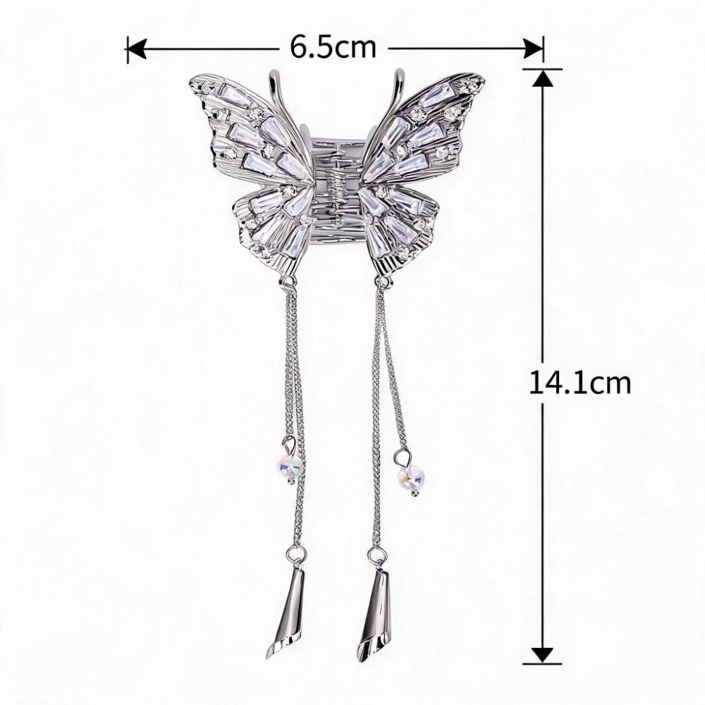 Exquisite Rhinestone Hair Claw Clip Elegant Tassel Hair Claw Clip  Women Hair Accessories