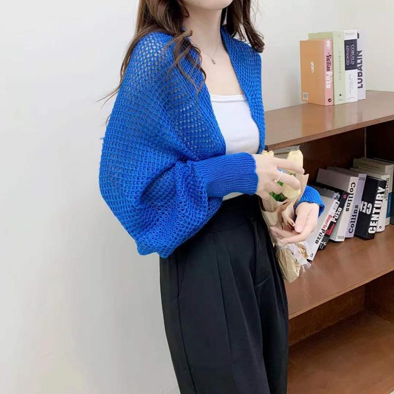 Women's Mesh Ice Silk Cardigan: Sun Protection Neck Guard & Shawl