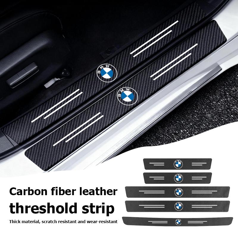 Car Door Sill Anti Collision Protect Strip Carbon Fiber Sticker For BMW M Performance Alpina M3 M5 M6 X1 X3 X4 X5 G20