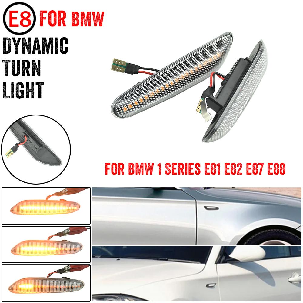 2pcs for BMW Led No Dynamic Side Marker Turn Signal Light Sequential for E90 E91 E92 E93 E60 E87 E82 E46 Error Free