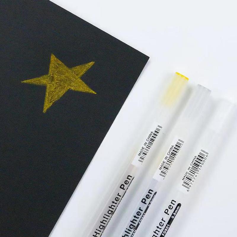 0.8mm Paint Marker Permanent Marker Graffiti Metalic Marker Pens Gold Silver White Pen Writting Drawing Art Supplies