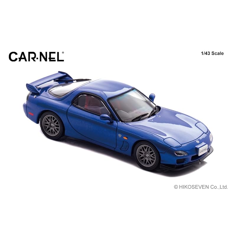 Hiko Seven (CARNEL) 1/43 Mazda RX-7 Spirit R Type A (FD3S) 2002 Innocent Blue Mica Finished Model CN430206